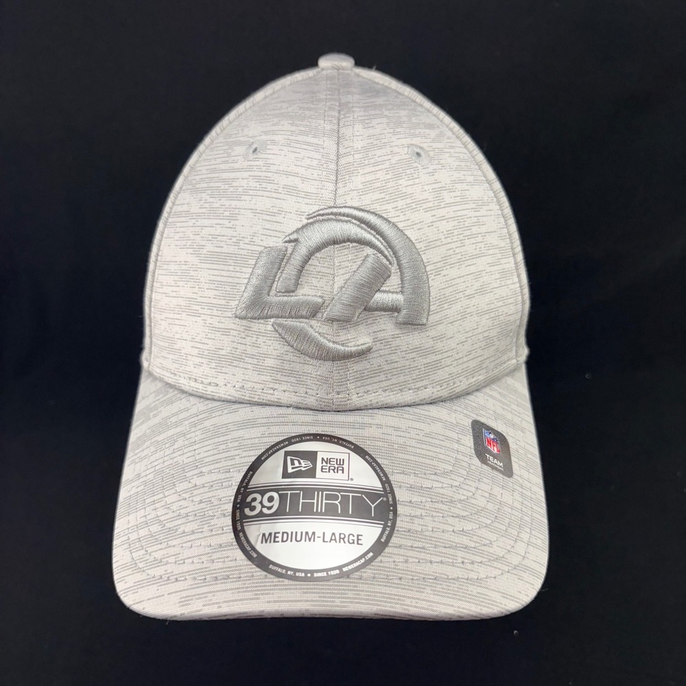New Era 39THIRTY Los Angeles Rams Gray Heather Stretch Fit Hat Medium-Large